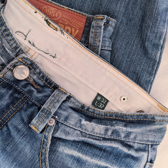 Superdry Black Label Distressed Jeans - Picture 6 of 8